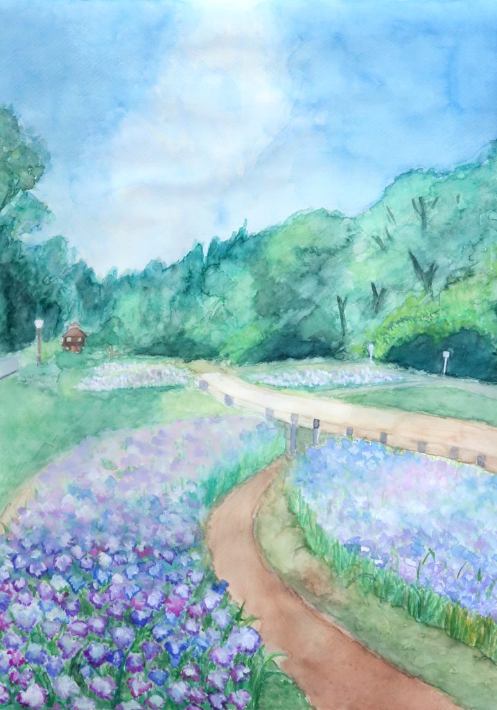 「花菖蒲」栄中学校　３年　布施　杏奈